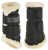 Ochraniacze dla konia Pelisa, ze sztucznym futrem, czarny, roz. Full, Covalliero