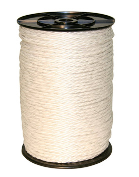 Linka ogrodzeniowa ECONOMY, 200 m x 6 mm, biała, Kerbl