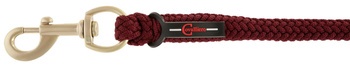 Uwiąz dla konia Classy, zwykły karabińczyk, bordowy, 200 cm, Covalliero