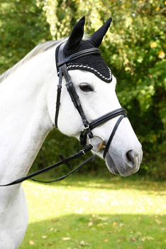 Nauszniki dla konia Classic, czarny, roz. Full, Covalliero