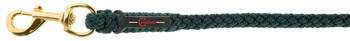 Uwiąz dla konia TopLine, zwykły karabińczyk, zielony, 200 cm, Covalliero