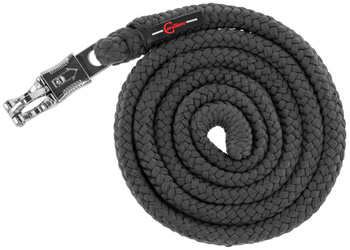 Uwiąz dla konia ClassicSoft, bezpieczny karabińczyk, szary, 200 cm, Covalliero