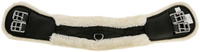 Popręg ujeżdżeniowy, ze sztucznym futrem, czarny, Covalliero